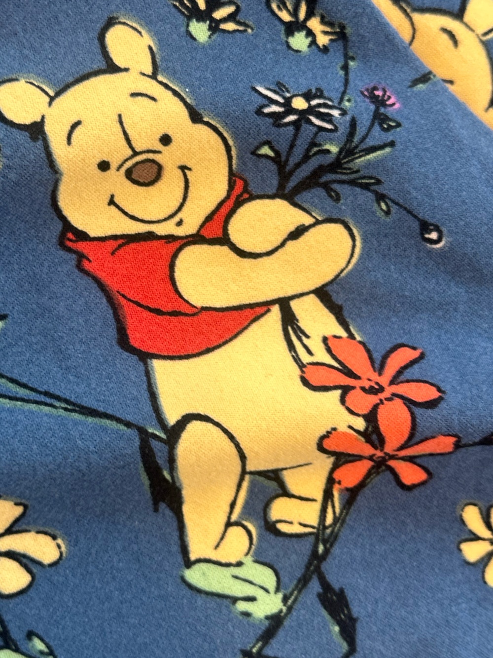 Disney Lularoe Winnie The Pooh Floral Allover Print Leggings whimsical kawaii OS